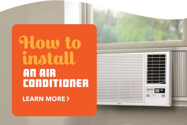 How to install an air conditioner.