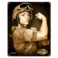 Sergeant Sara Vintage Steel Sign