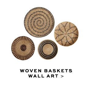 WOVEN BASKETS WALL ART >
