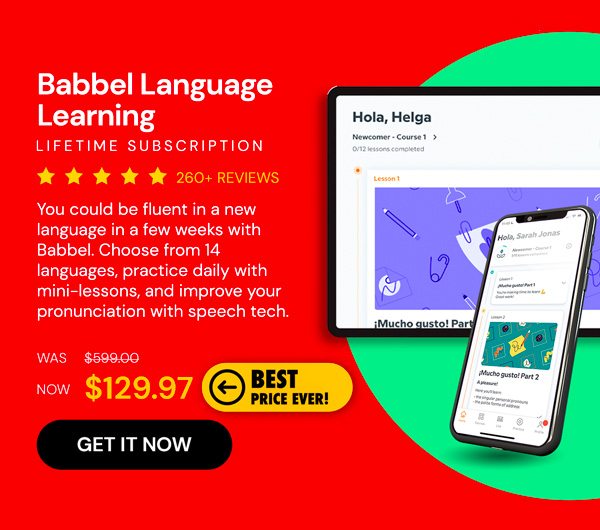 Babble Language Learning: Lifetime Subscription (All Languages)