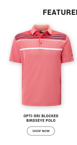 Opti-Dri Blocked Birseye Polo