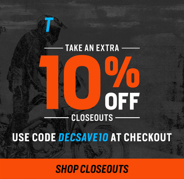 Extra 10% Off Closeouts