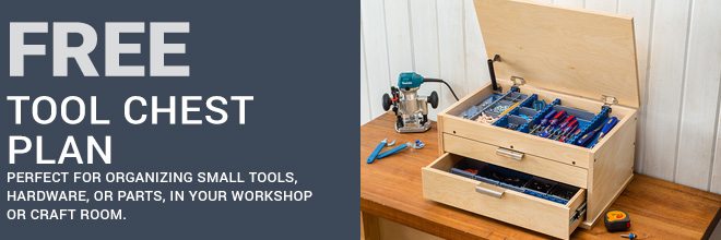Free Tool Chest Plan, Perfect For Organizing Small Tools, Hardware, or Parts