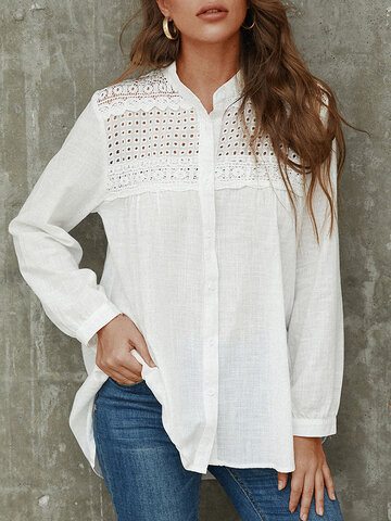 Lace Patchwork Shirt