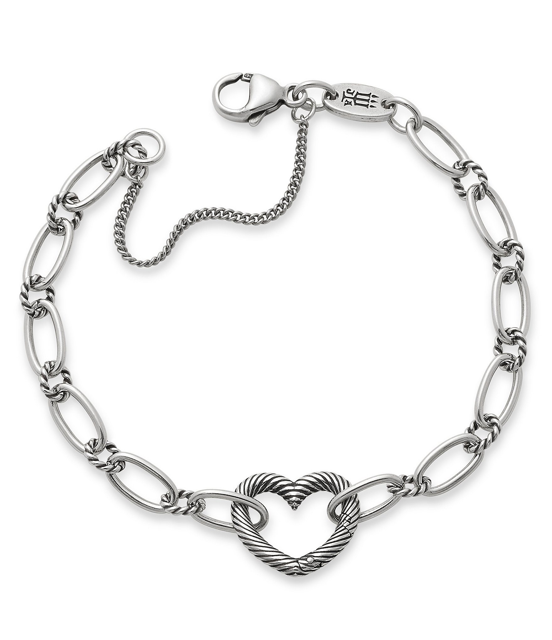 James Avery Changeable Heart Charm Bracelet