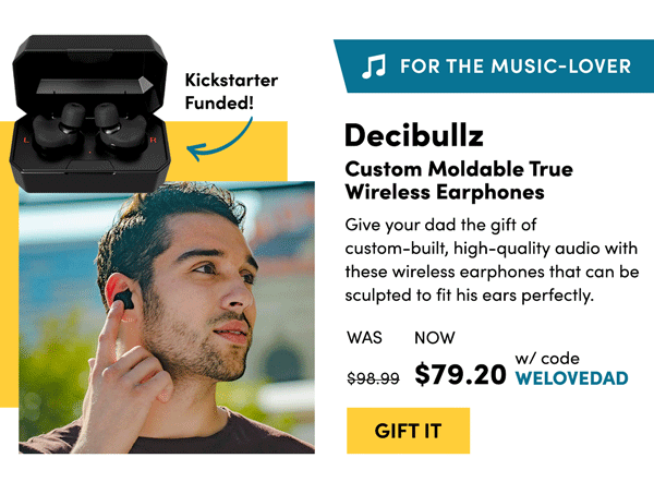 Decibullz Custom Moldable True Wireless Earphones | Gift It