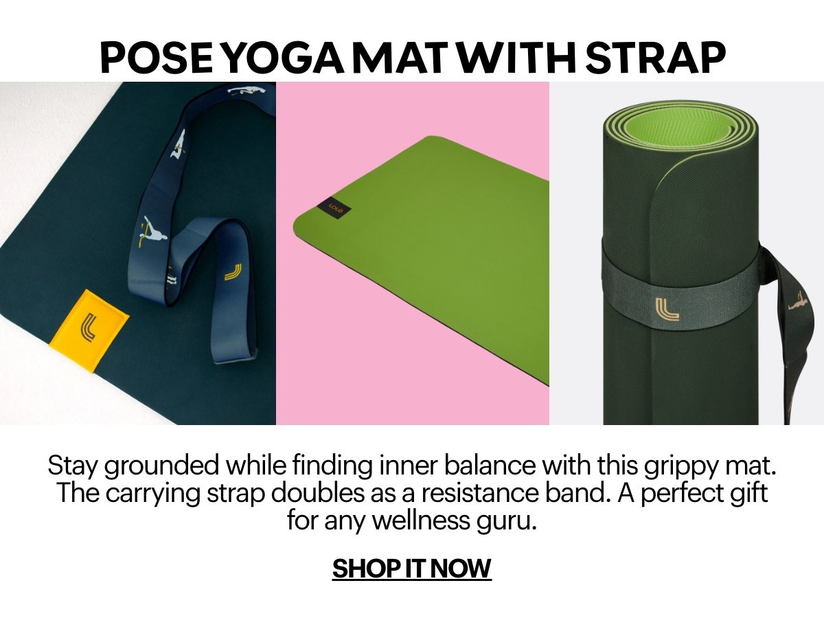 Pose Yoga Mat with Strap