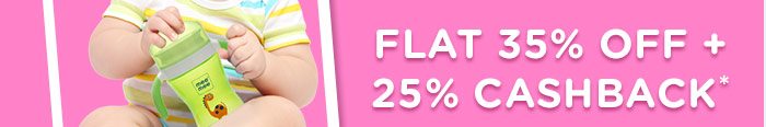 Flat 35% OFF & 25% Cashback*