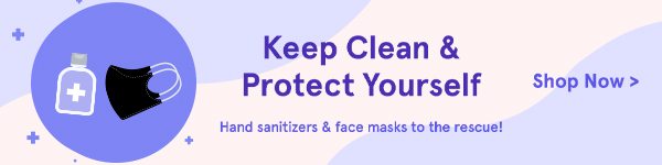 Face Masks + Hand Sanitizer