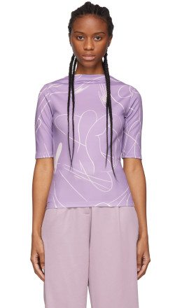 Daniëlle Cathari - Purple Emblazoned T Shirt