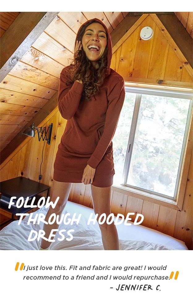Follow Through Hooded Dress