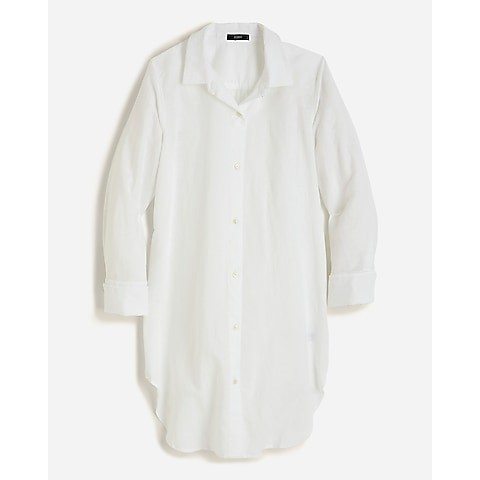 Linen-cotton beach shirt