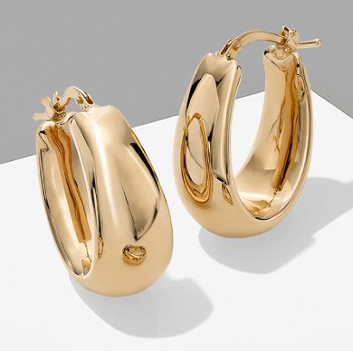 Beautiful Gold Hoop Earrings