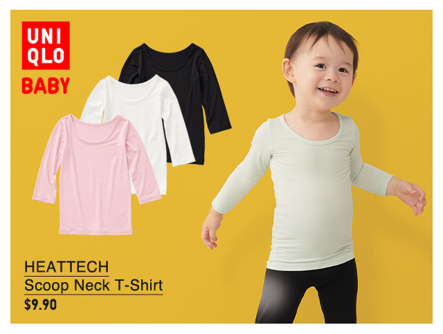 PDP 13 - BABY HEATTECH SCOOP NECK T-SHIRT