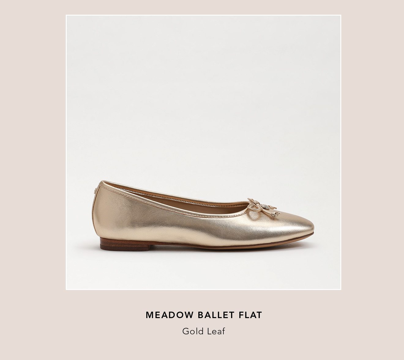 Meadow Ballet Flat - Gold Leaf