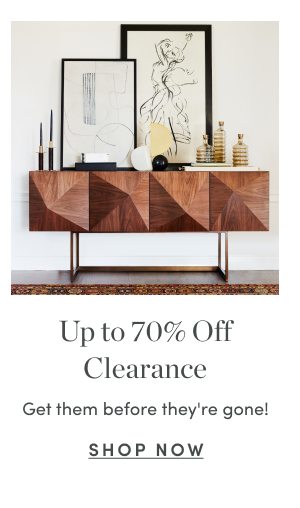 Up to 70 Percent Off Clearance