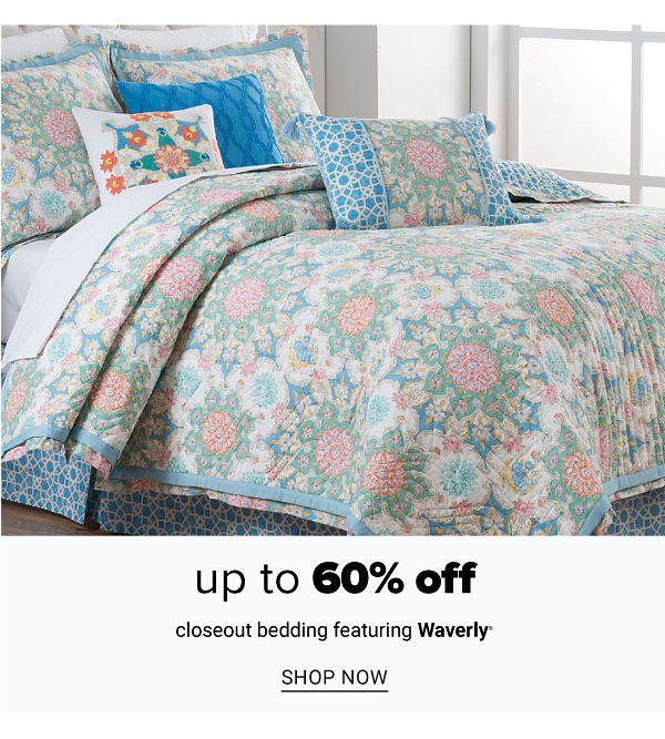 Up to 60% off Closeout Bedding - Shop Now