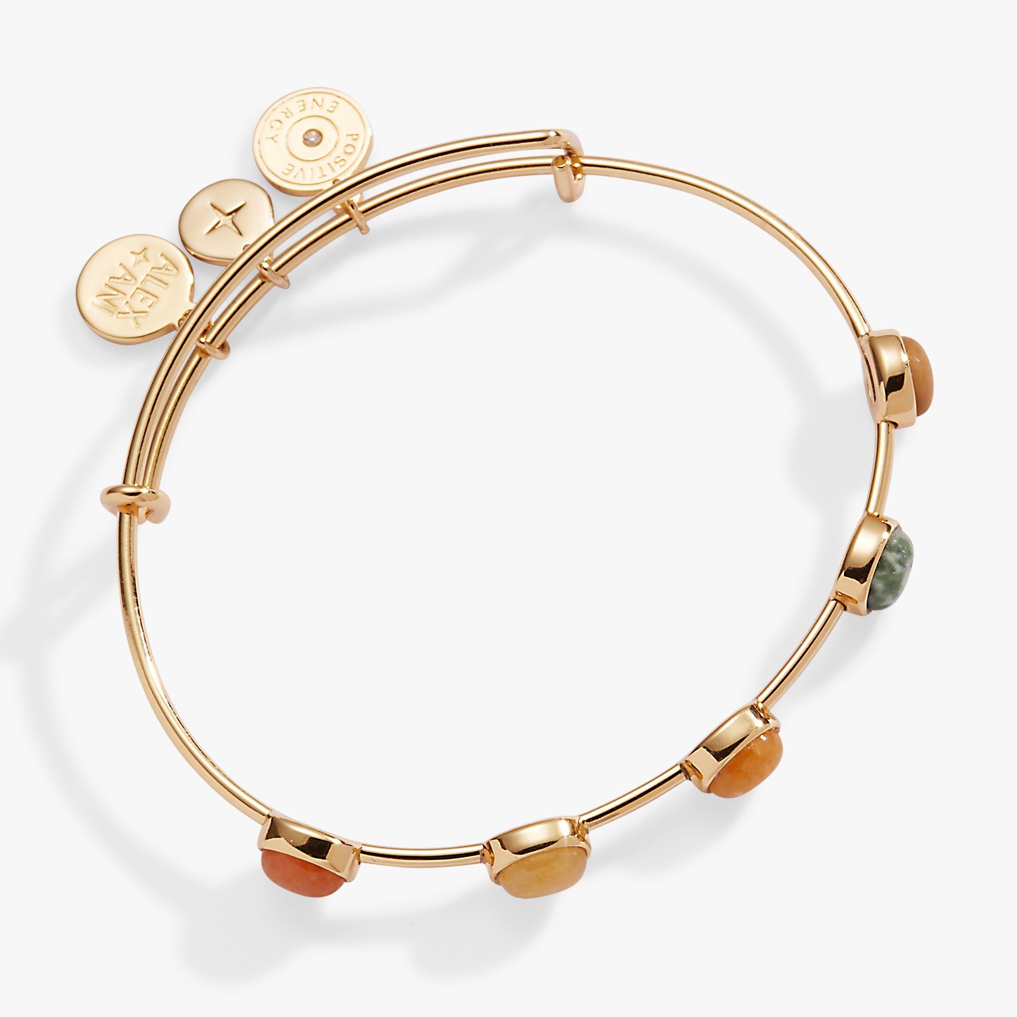 Image of In-Line Semi-Precious Gemstone Bangle