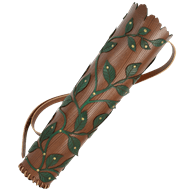 Elven Leaf Leather Quiver