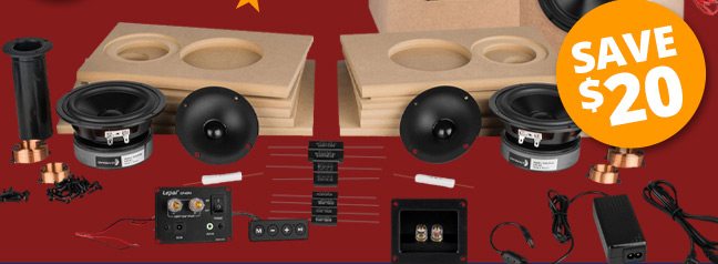 SAVE $20! C-Sharp Powered 2-Way Speaker Kit Pair. SHOP NOW