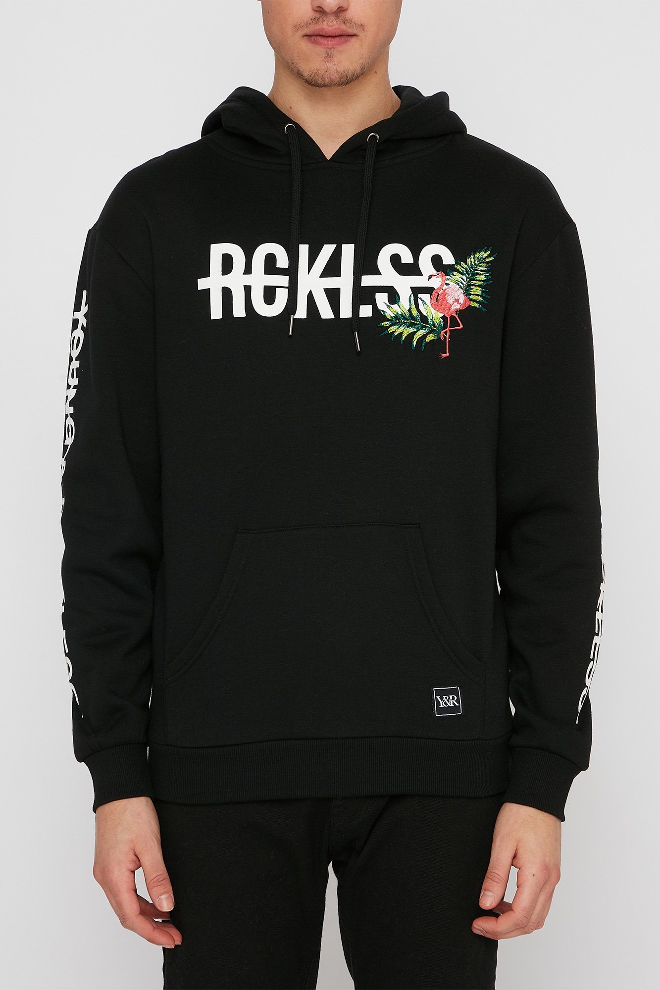 Image of Young & Reckless Mens Flamingo Hoodie