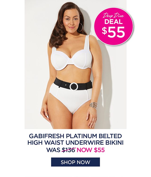 Gabifresh platinum belted high waist underwire bikini