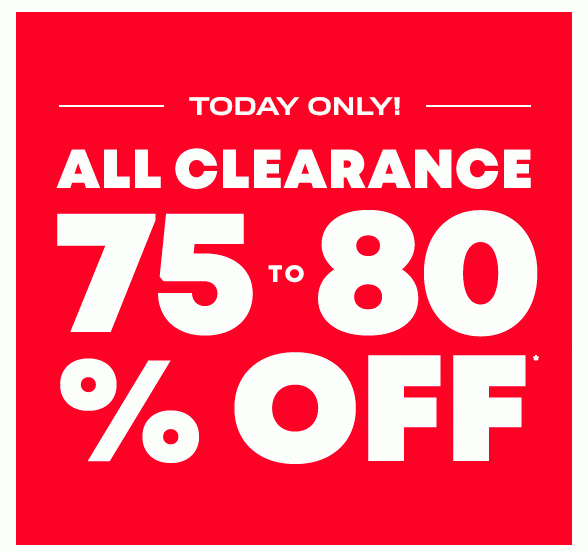 All Clearance 60-70% Off - No Exclusions