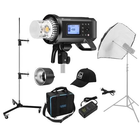 Flashpoint XPLOR 600PRO R2 TTL Monolight With Pistal Stand and 60" Wing-Like Kit