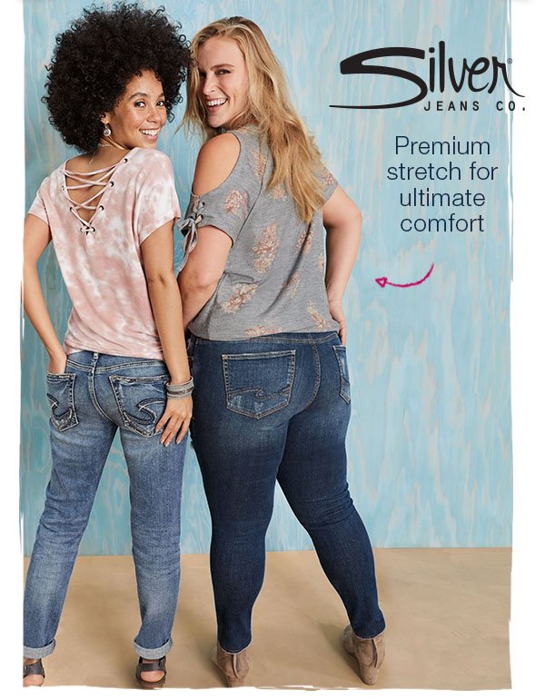 Silver Jeans Co. Premium stretch for ultimate comfort.