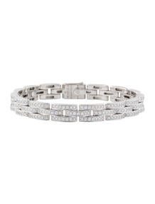 Maillon Panthère Pavé Diamond 3-Row Bracelet
