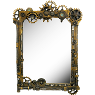 Steampunk Gear Wall Mirror