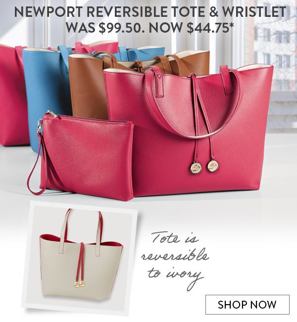 Newport Vegan Reversible Tote & Wristlet