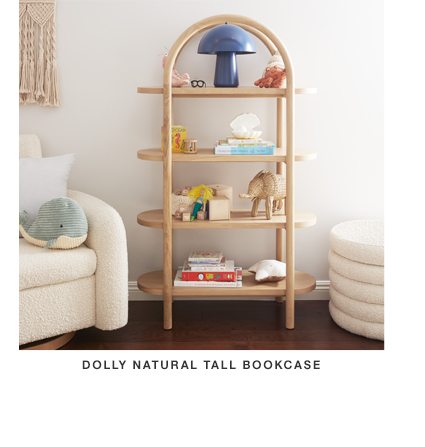 Dolly Natural Tall Bookcase