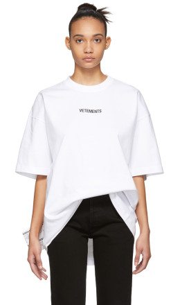 Vetements - White Logo T-Shirt
