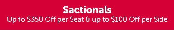 SACTIONALS | Up to $100 Off Per Side + Up to $300 Off Per Seat