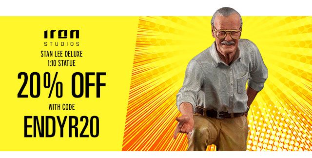 20% OFF Stan Lee Deluxe 1:10 Scale Statue by Iron Studios