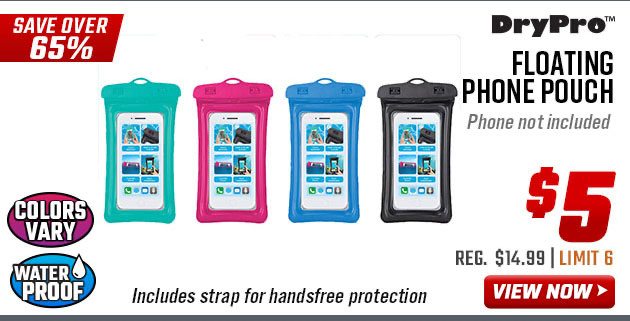 Dry Pro Floating Phone Pouch with Strap 