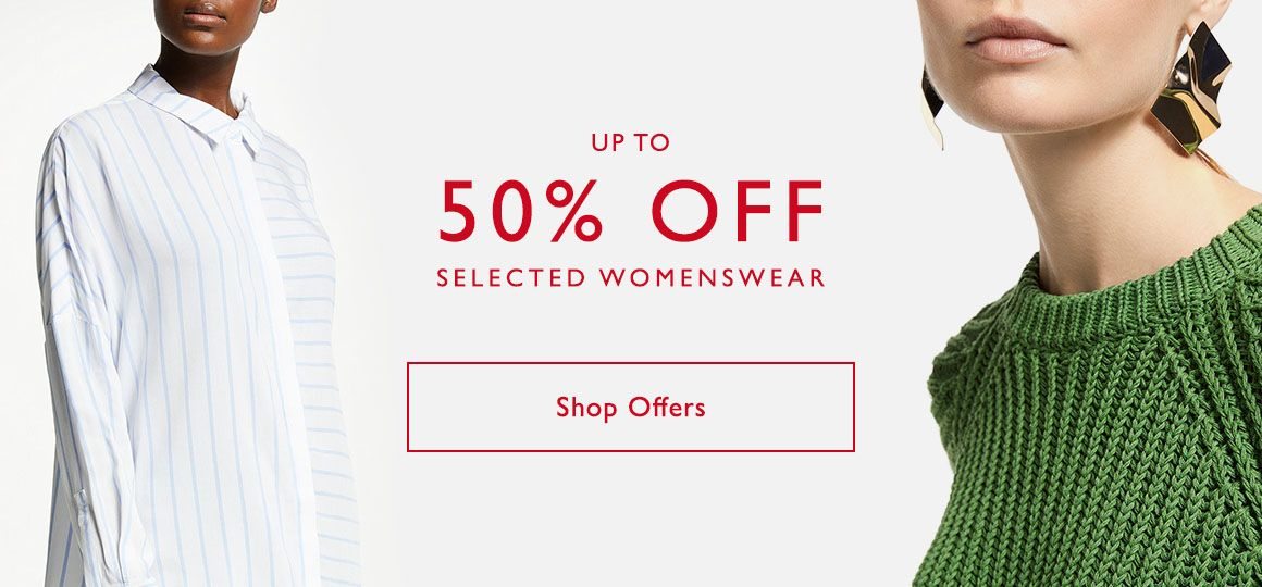 Up to 50% off selected womenswear