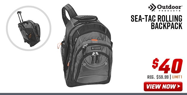 Sea tac outlet rolling backpack