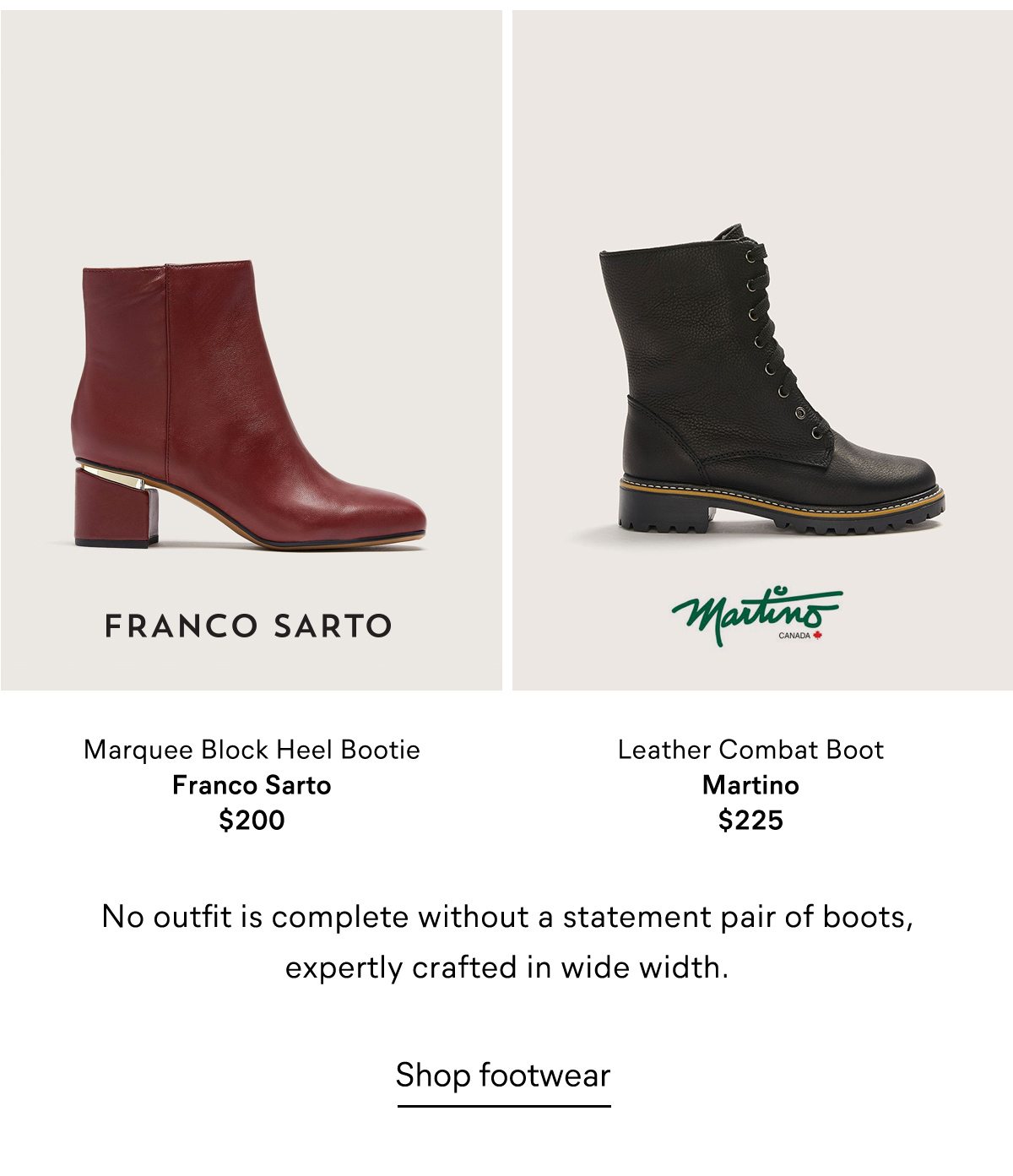 Shop footwear >