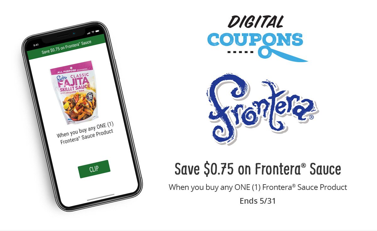 Save $0.75 on Frontera Sauce