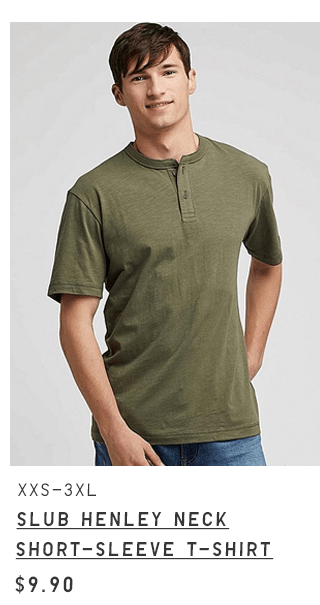 BODY1 - MEN SLUB HENLEY NECK SHORT-SLEEVE T-SHIRT