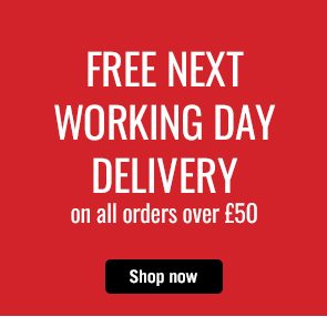 Free next working day delivery on all orders over £50