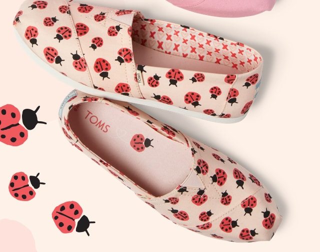 ladybug toms womens