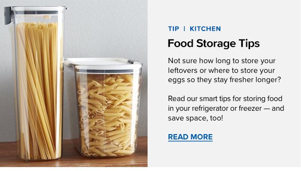 Food Storage Tips