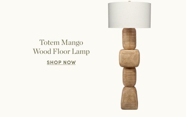 Totem Mango Wood Floor Lamp