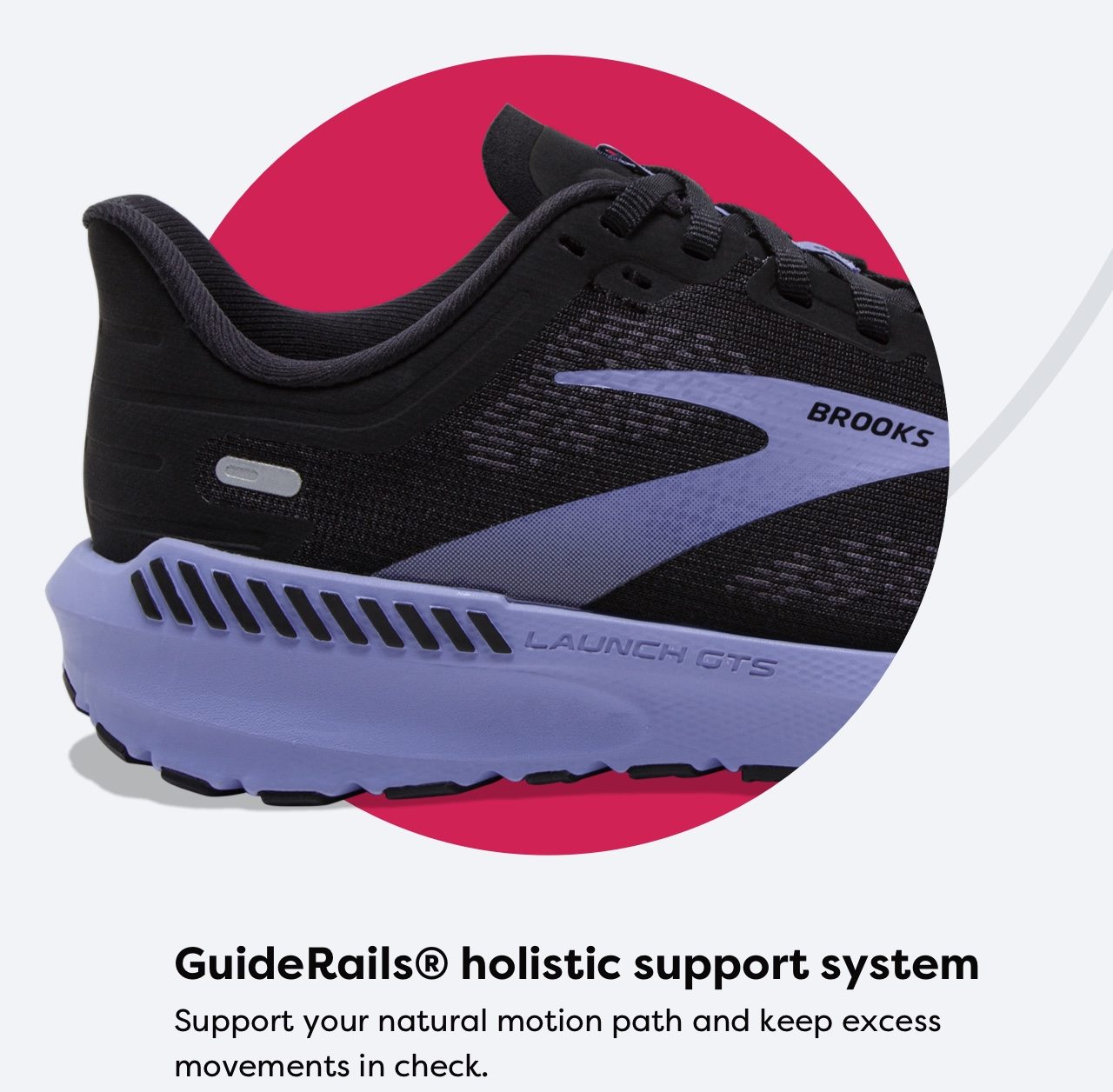 GuideRails® holistic support system | Support your natural motion path and keep excess movements in check.