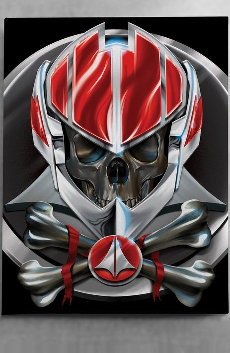 Robotech Rick Hunter Helmet Color Canvas Wall Art