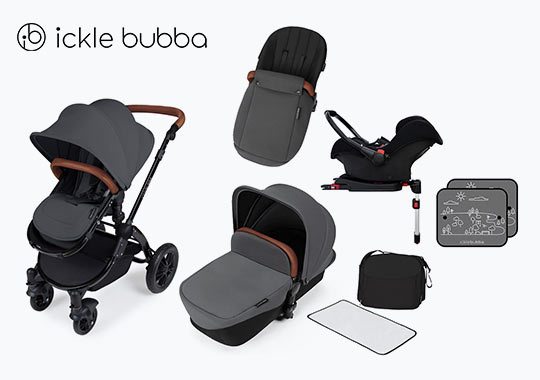 Ickle Bubba Stomp v3 All in One Travel System with ISOFix Base