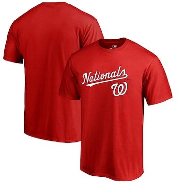 Washington Nationals Fanatics Branded Team Lockup T-Shirt - Red